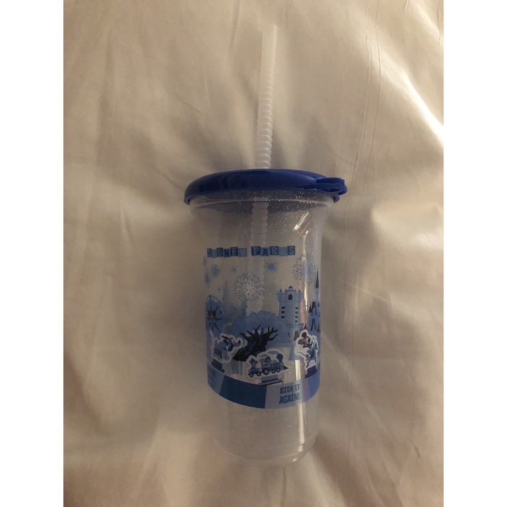 NEW Disney Parks Blue Mickey & Friends Sipper Cup Magic Kingdom Main Street